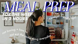 Healthy Meal prep with me | High protein + budget friendly hacks