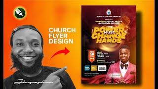 How to Design Amazing Church Flyer | CorelDraw Tutorial 2024