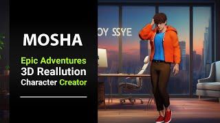 A Mosha 3D Character - The Ultimate 3D Character Pack for Character Creator 4 and Unreal Engine 5