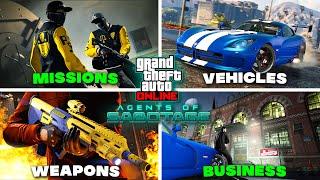 GTA Online Agents Of Sabotage DLC - EVERYTHING NEW EXPLAINED! (New Business, Vehicles, Weapons)