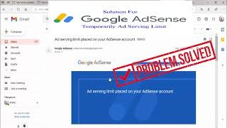 How to Fix Ad serving limit placed on Google Adsense Account for Invalid Traffic