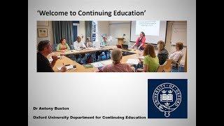 Dr Tony Buxton -  Welcome to Continuing Education