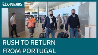 Holiday scramble: Brits charged hundreds to fly home from Portugal | ITV News