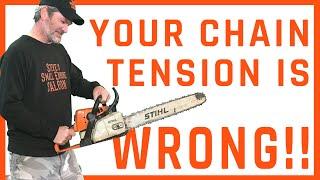 CORRECT WAY To Adjust The Chain Tension On Your Chainsaw