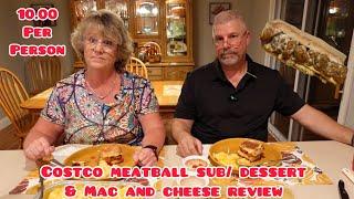 Costco’s NEW Meatball Sub, Mac & Cheese and Dessert Review!