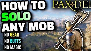 Pax Dei How to Solo ANYTHING Regardless of Gear or Level, NO MAGIC Needed, Best Way To Fight Mobs