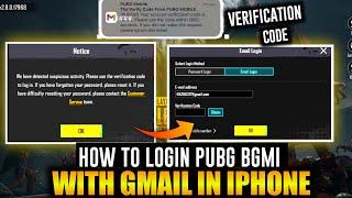 How to Login Pubg Bgmi With Gmail In IPhone | Pubg Login With Gmail In IPhone | Bgmi Login Problem