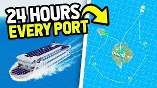 Can You Visit EVERY PORT In 24 HOURS.. (Roblox Cruise Ship Tycoon)