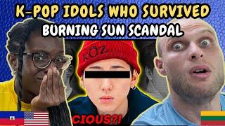 REACTION TO K-Pop Idols Who Mysteriously Survived the Burning Sun Scandal | FIRST TIME WATCHING