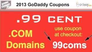 99 Cent Domain Name with this GoDaddy Coupon