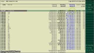 Outstanding Report with Running Balance Tally.ERP 9 (Patel Software)