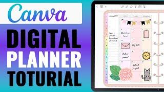 How To Create Digital Planner On Canva With Hyperlinks (For FREE)