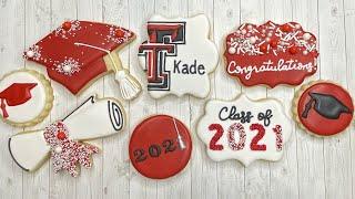 How to Decorate a Cookie | Texas Tech Graduation Cookies