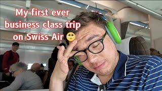 My *emotional* First Ever Business Class Flight on Swiss Air