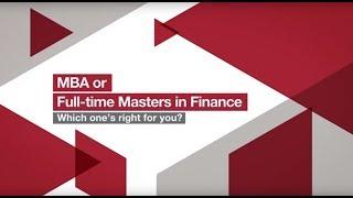 MBA or Masters in Finance - Which one's right for you? | London Business School