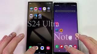 Samsung S24 Ultra Vs Samsung Note 8 Speed Test