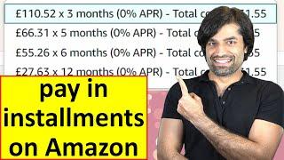 How to pay in installments on Amazon