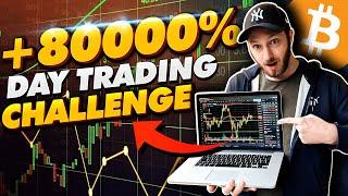 +80000% CRYPTO DAY TRADING CHALLENGE PART 1 - 2021