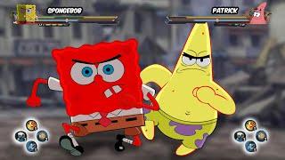 EVIL GOD SPONGEBOB VS GOLDEN KILLER PATRICK | Anime Mugen