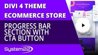 Divi 4 Ecommerce Progress Bar Section With CTA Button 