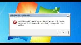 The program can't start because api-ms-win-crt-runtime-I 1-O.dll