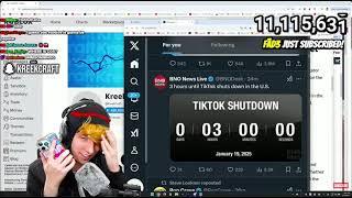 Kreekcraft calls his girlfriend and cries about tiktok (prank)