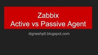 Zabbix Active vs Passive Agent