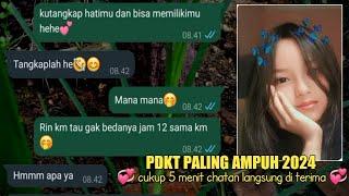 Cara pdkt dengan cewek lewat wa di jamin baper _ prank taks chat wa romantis