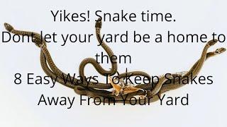 8 easy ways to keep snakes away from your yard