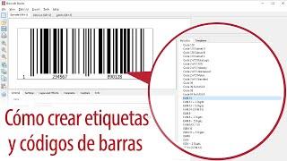 Cómo crear etiquetas y códigos de barras - Programa de código de barras Barcode Studio