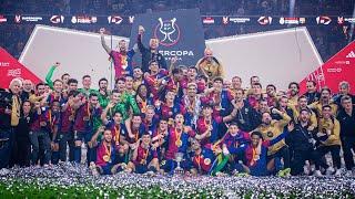 FC BARCELONA SPANISH SUPERCUP 24/25 TROPHY CELEBRATION! 