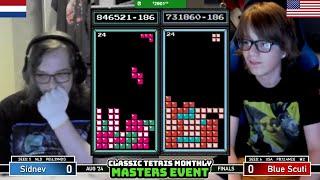 IS THE WAIT FINALLY OVER?? Sidnev, Blue Scuti | FINAL | Classic Tetris Monthly Masters | August 2024