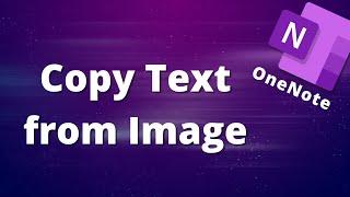 Onenote: How to Copy Text from an Image  #shorts