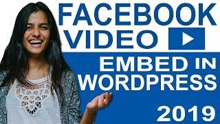 How to embed facebook video in wordpress