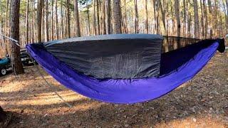 Hammock Camping with Tellie in Our New Dutchware Chameleon Hammocks