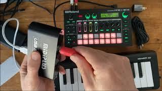 roland mc-101 usb to midi