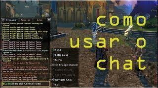 Neverwinter | Como Usar o CHAT do jogo (MUITO IMPORTANTE) PS4