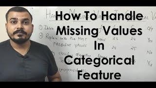 How To Handle Missing Values in Categorical Features