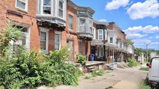 Exploring Run Down Areas Of Downtown Baltimore Maryland - North Avenue & Leakin Park With Dan Bell