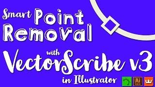 Delete Anchor Points (the clever way!) in Illustrator | VECTORSCRIBE v3