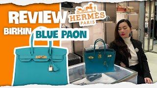 Review túi “ Hermes “ Birkin 30 Blue Paon