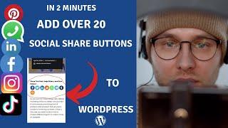 How To Add Social Share Buttons To WordPress Posts(In 2 Minutes)