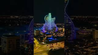 World’s famous Hard Rock Guitar Hotel. Would you stay here for a night? #shorts #travel #miami