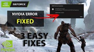 Fix the Nvidia GeForce Experience Error 0x0001 (100% Working Fix)