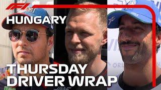 Thursday Drivers' Wrap | 2024 Hungarian Grand Prix