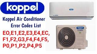 Koppel Air Conditioner Error Codes | What are AC error codes?