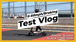 New Electric Scooter SLACK CORE 920R, 0 to 100km/h TEST 