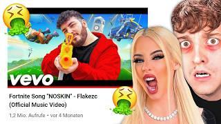 LukasBS REAGIERT auf die SCHLECHTESTEN YOUTUBER SONGS?! 