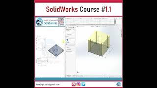  SolidWorks Course #1.1 is here! #SolidWorks #3DDesign #Engineering #CAD #LearnSolidWorks