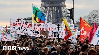 Protests in France as President Emmanuel Macron forces through pension reform – BBC News